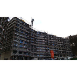 Guggach, montage de façade à Zurich