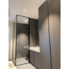 Fourniture et pose de verre pour paroi de douche avec profilé sur mesure très fin, remplacement verre sur une verrière