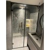 Fourniture et pose de verre pour paroi de douche avec profilé sur mesure très fin, remplacement verre sur une verrière