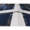 Toiture Solaire à Zurich Green-City en verre bi-PV et système Poteaux-Traverse