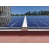 Toiture Solaire à Zurich Green-City en verre bi-PV et système Poteaux-Traverse