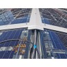 Toiture Solaire à Zurich Green-City en verre bi-PV et système Poteaux-Traverse