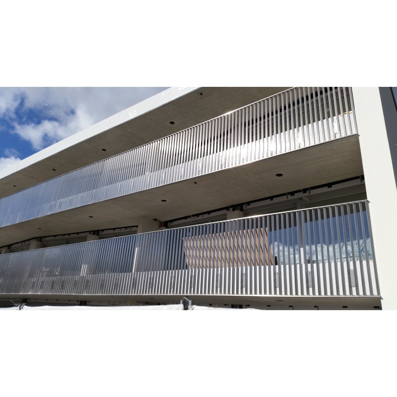 Barrière barreaudée Inox meulé brossé PRM Morges