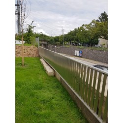 Barrière barreaudée Inox meulé brossé PRM Morges
