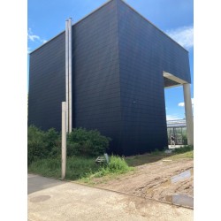 Montage de façade ventillée Solaire PV Unimail à Neuchâtel